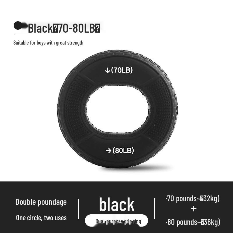 Silicone Grip Ring for Hand and Wrist Strengthening - Dual Resistance for Rehabilitation and Training