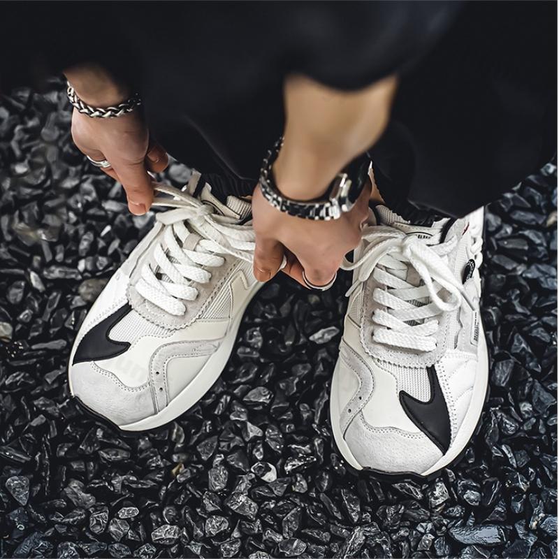 Sneakers Men Summer New Breathable Platform Casual Vulcanized Sports Shoes for Men Comfortable Lace-up Non-slip Men's Sneakers