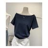T-shirts Women Solid Simple Summer Casual Short Sleeve All-match Young Girls Streetwear Y2k Top Aesthetic Clothes Ins