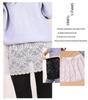 Women's Autumn/Winter Lace Hem Sweater Skirt - All-Match Inner Half-Length Skirt