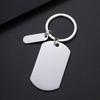 Laser Engraved Stainless Steel Holiday Gift Keychain
