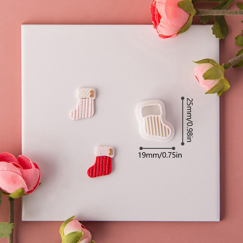 Embossing Tools Soft Pottery Earrings Clay Mold Bells Socks Crystal Ball  Cutting Mold