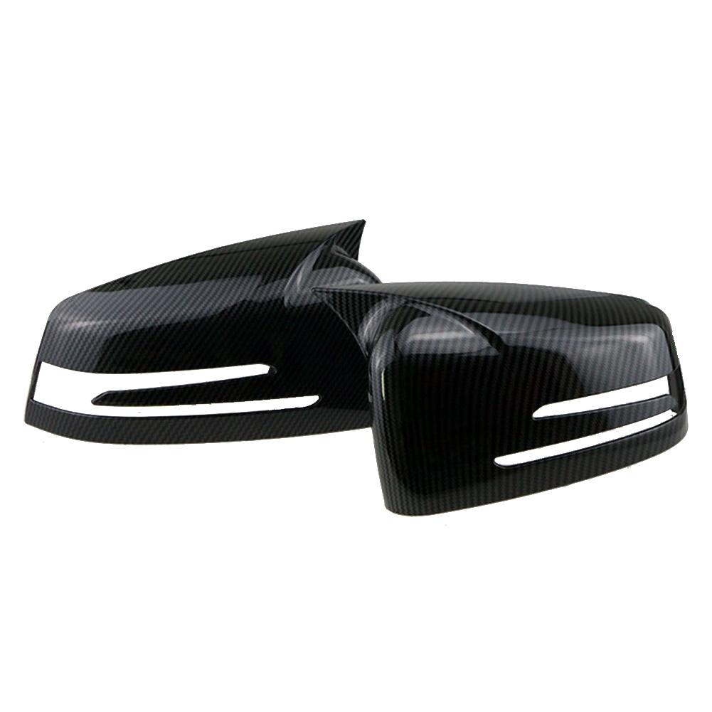 Seitenspiegelkappenabdeckungen für Mercedes Benz W176 W246 W212 W204 C117 X156 X204 W221 C218 ABCES CLA GLA GLK-Klasse Schwarz ersetzen