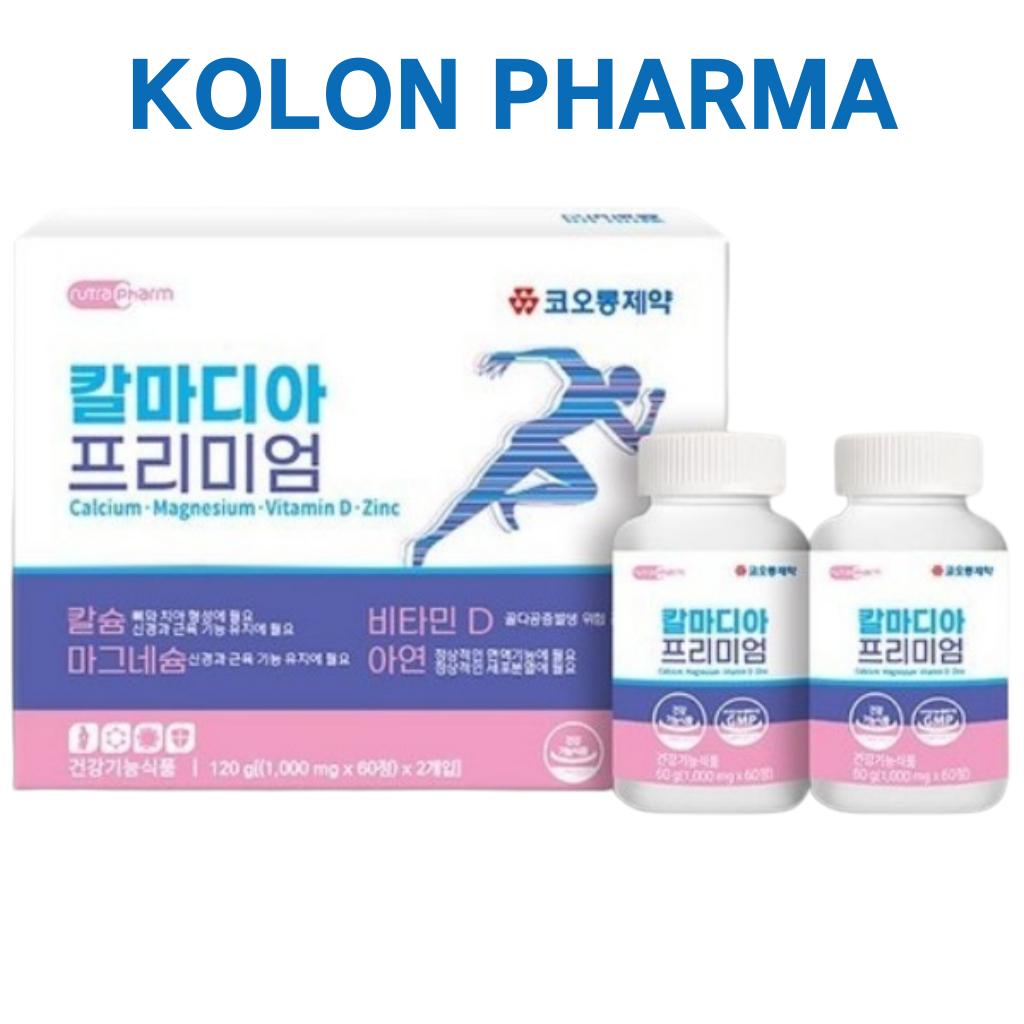 [KOLON PHARMA] Calcium, Magnesium, Vitamin D, Zinc Premium (1000mgx60tablets)X2PCS