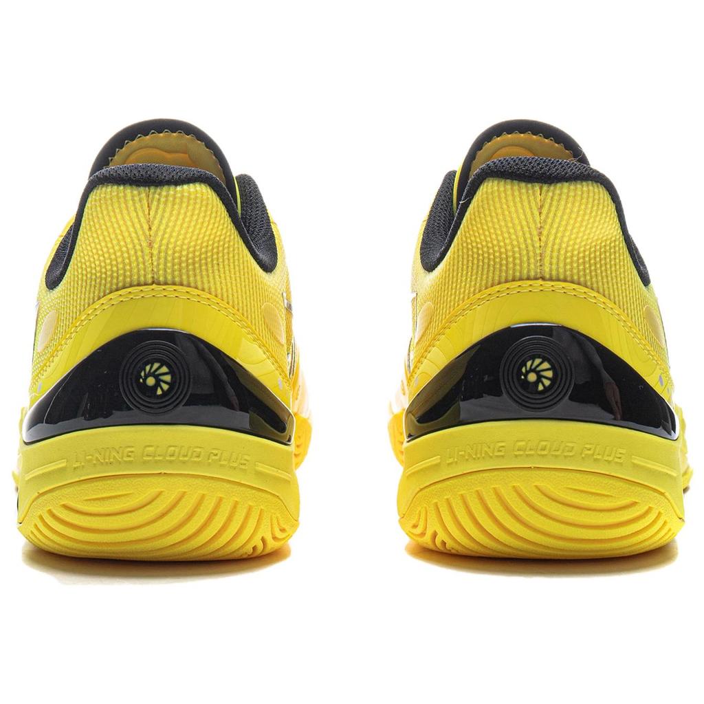 LiNing Fashionable Comfortable Shock Absorbing Lightweight Low Top Training Shoes Unisex Sneakers Fluorescent-Yellow AYTV013-3