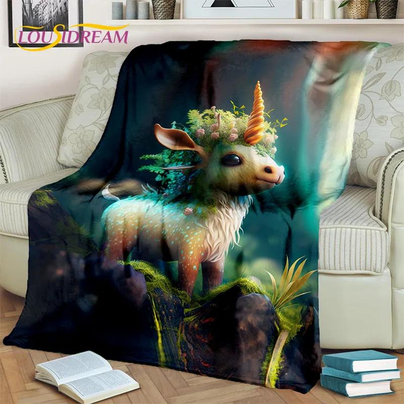 3D Cartoon Cute Unicorn Girl Birthday Gift Blanket,Soft Throw Blanket for Home Bedroom Bed Sofa Picnic Travel Cover Blanket Kids