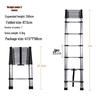 Lightweight Telescopic Aluminum Step Ladder - Foldable & Liftable for Indoor/Outdoor Use