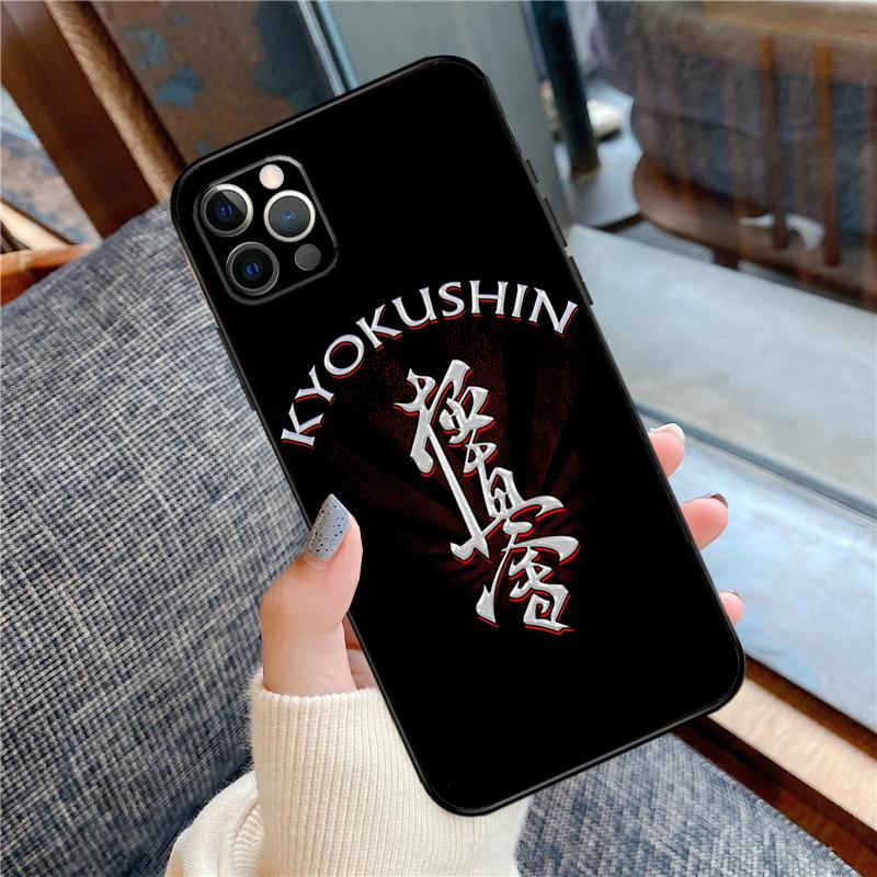 Oyama Kyokushin Karate Case For iPhone 14 12 11 15 16 Pro Max Phone Cover on iPhone 13 12 Mini X XR XS Plus Cover