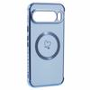 For Google Pixel 9 Pro XL Magnetic Case Electroplated TPU Phone Cover Hollow Love Hearts