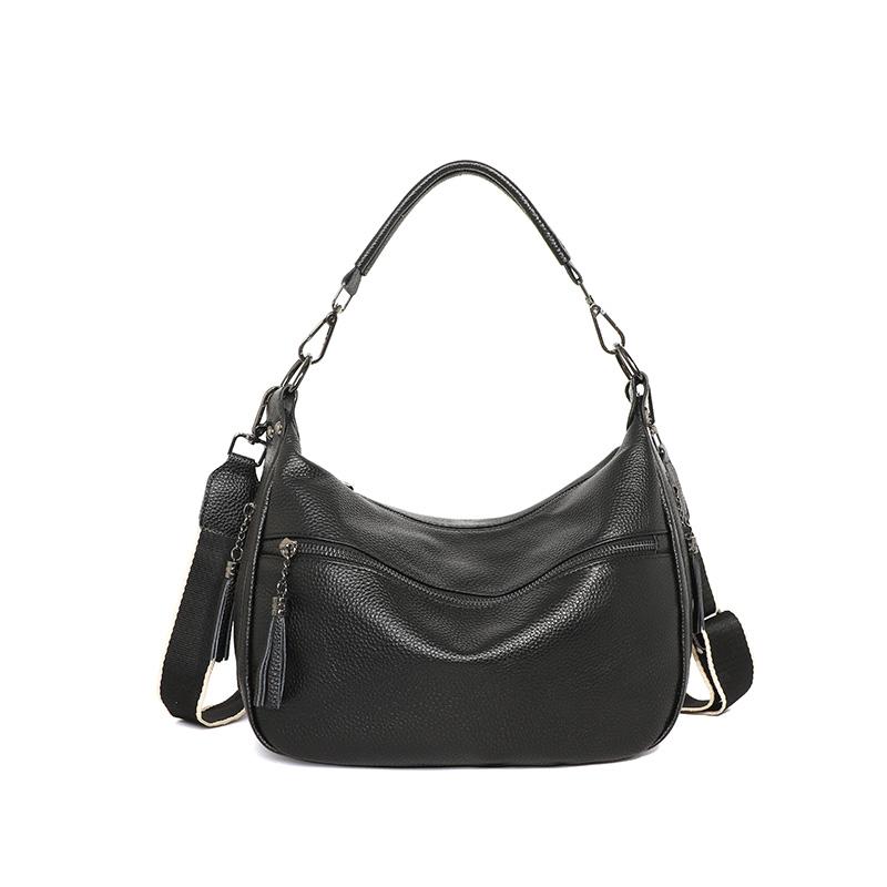 100% Top Quality Genuine Leather Women Shoulder Crossbody Bag Luxury Soft Cowhide Daily Commute Women's Tote Bag Vintage Handbag