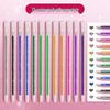 Luminous Color-Changing Glitter Gel Pen - Silver Light & Pearl Marker for Journaling
