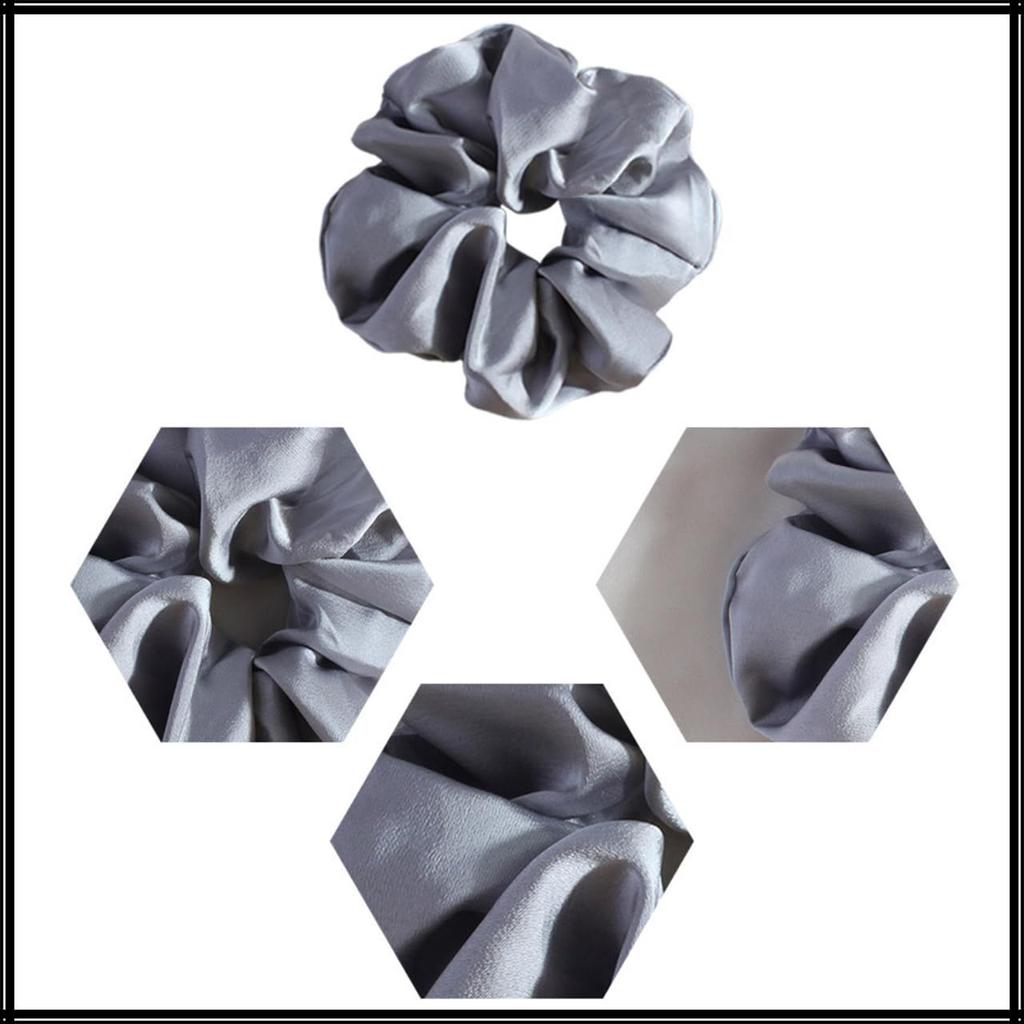 White Fang Scrunchie Hair Hair Hair Highly AZ547 Tie, Accessory, Clip, Stylish, Elastic, Simple, Women's, (White)