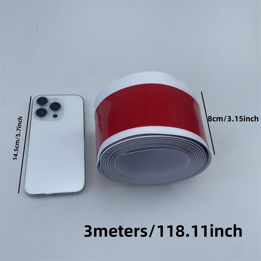 1PC 1m/2m/3meters Soft PVC Skirting Plastic Floor Skirting Self-adhesive Flexible Substrate Moulding Decorativeparts