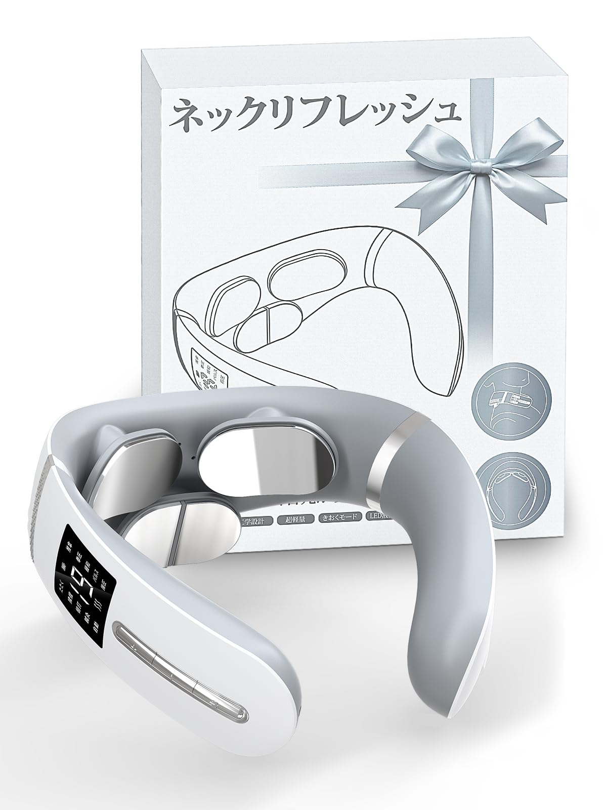 

Juliyas Neck Care Memory Neck Care Relaxation Device EMS TENS Dual with 19 Intensity 10 LCD Japanese Voice Quiet Easy Perfect Gift for Respect for the