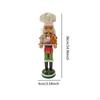 Wooden Christmas Nutcracker Decor 15 Inch Tabletop Ornament Nut Cracker Doll Figure for