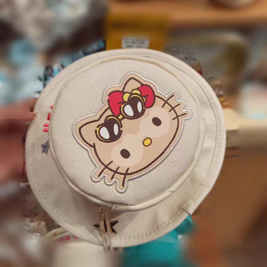 Canvas Sun Cute Hat Crossbody Bag With Lotso Nick Embroidery Design
