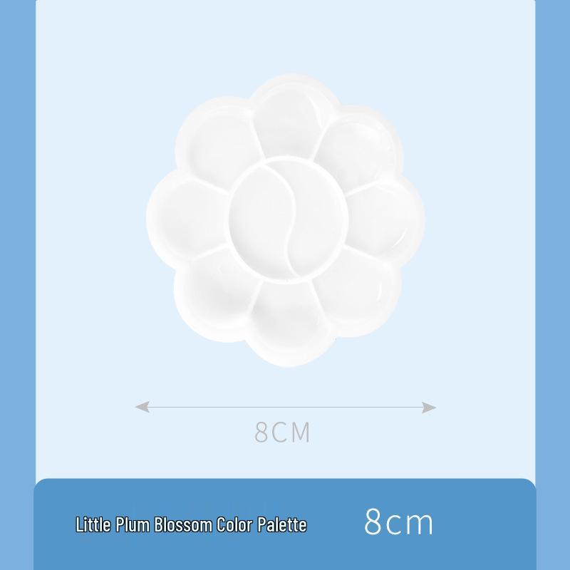 Kids  Oval Plastic Watercolor Painting Palette