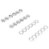 200pcs 9.5MM Size Hollow Prong Snap Button Silver Color Metal Snap Button  Sewing Projects