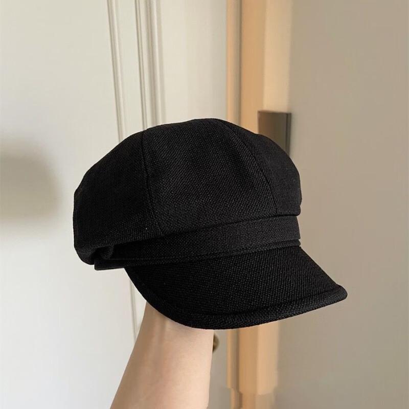 Женская ретро восьмиугольная беретка Milin из хлопка и льна