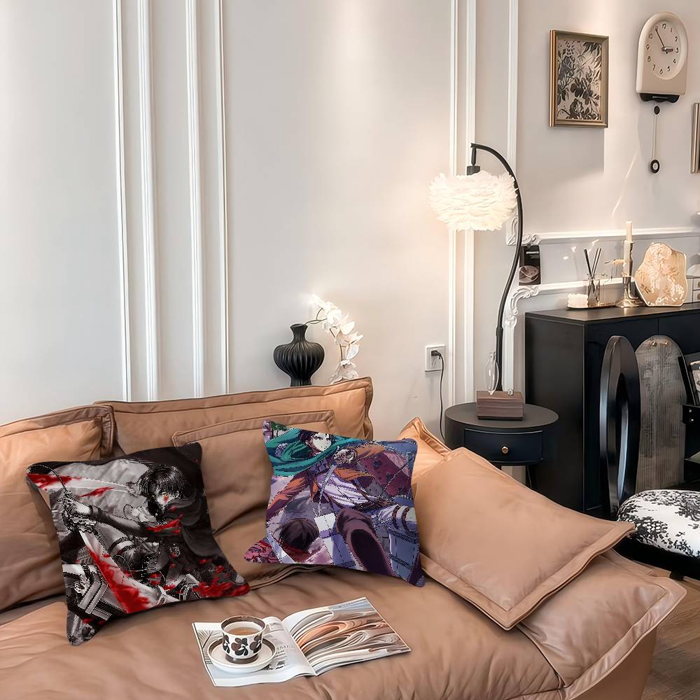 L-Levi A-Ackerman Pillow Case Removable Washable Cushion Cover – All-Season Soft Linen