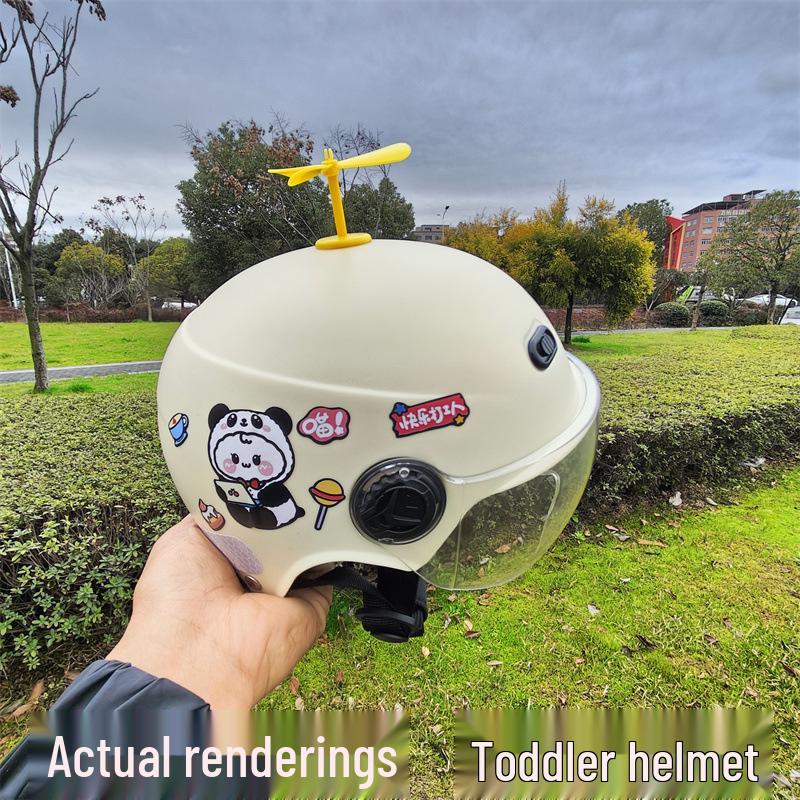 3C Certified Children's Universal Helmet - Four Seasons, Boys & Girls, Electric/Battery Cars, Summer Half Helmet