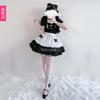Black Pussy Maid Outfit Cosplay Sexy Cute Maid Outfit Japanese Cosplay Cos Outfit Dress Skirt