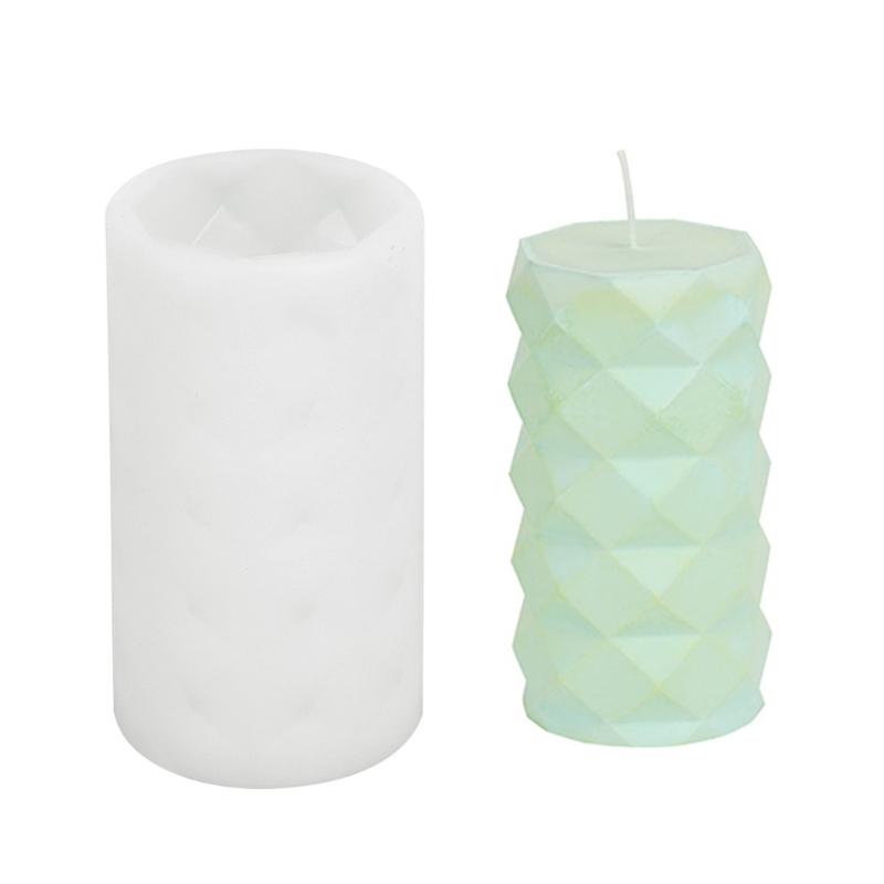 Silicone Mold Crafting Mold Candle Moulds Cylinder Pattern Craft Mould Silicone Handmade Supplies for Making Candle 1