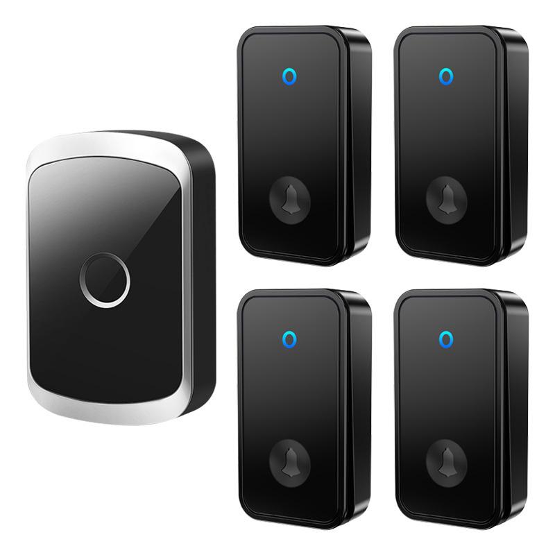 Wireless Waterproof Self-Powered Smart Doorbell with Long-Range Remote Control, Battery-Free for Home Use