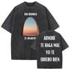 Rock Band Tan Bionica Chano  Graphic T Shirt Men Women Harajuku Streetwear Tshirt  Cotton Oversized Vintage Washed Tshirt