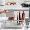 Dish Drying Rack Cutlery Draining and Storage Holder for Kitchen Counter Sink Large Size