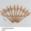 Disposable Paper Straw Bow for Children's Birthday Cupcake Decoration