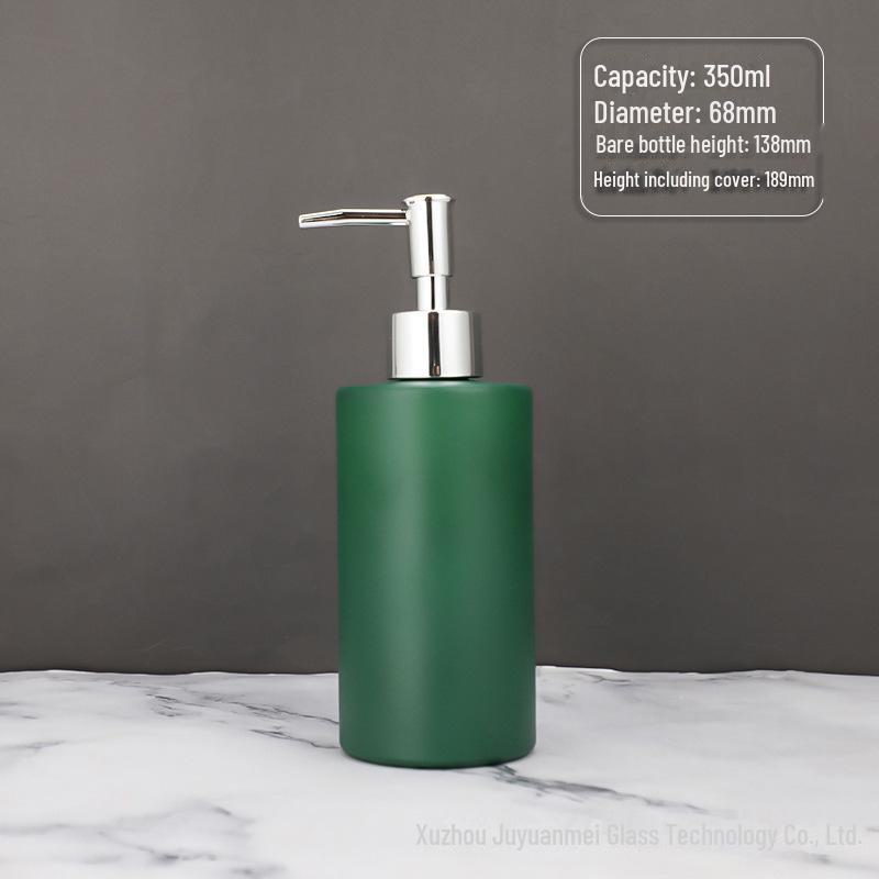 Nordic Style Glass Lotion & Soap Bottle for Home, Hand Sanitizer, and Hotel Shower Gel