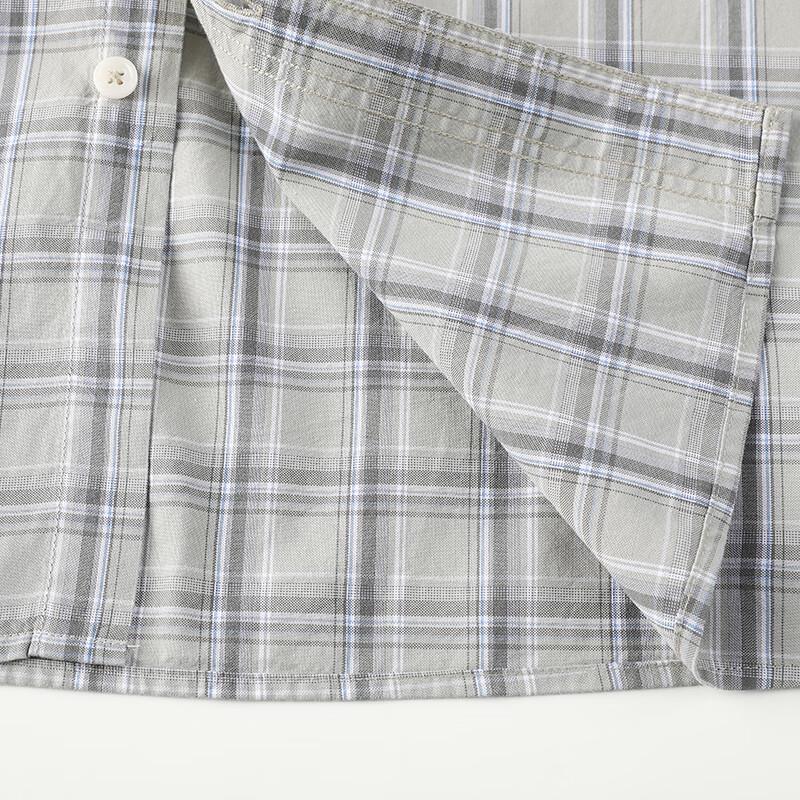 Men's Plus Size Plaid Short Sleeve Shirt