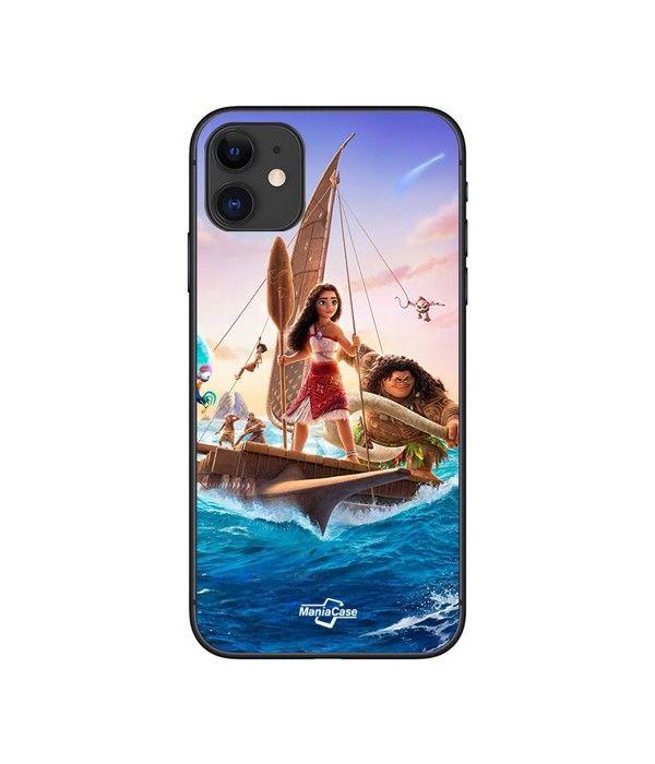 Handyhülle - Disney - Iphone 12 - Vaiana 2 Crew - Flexibel - Silikon schwarz