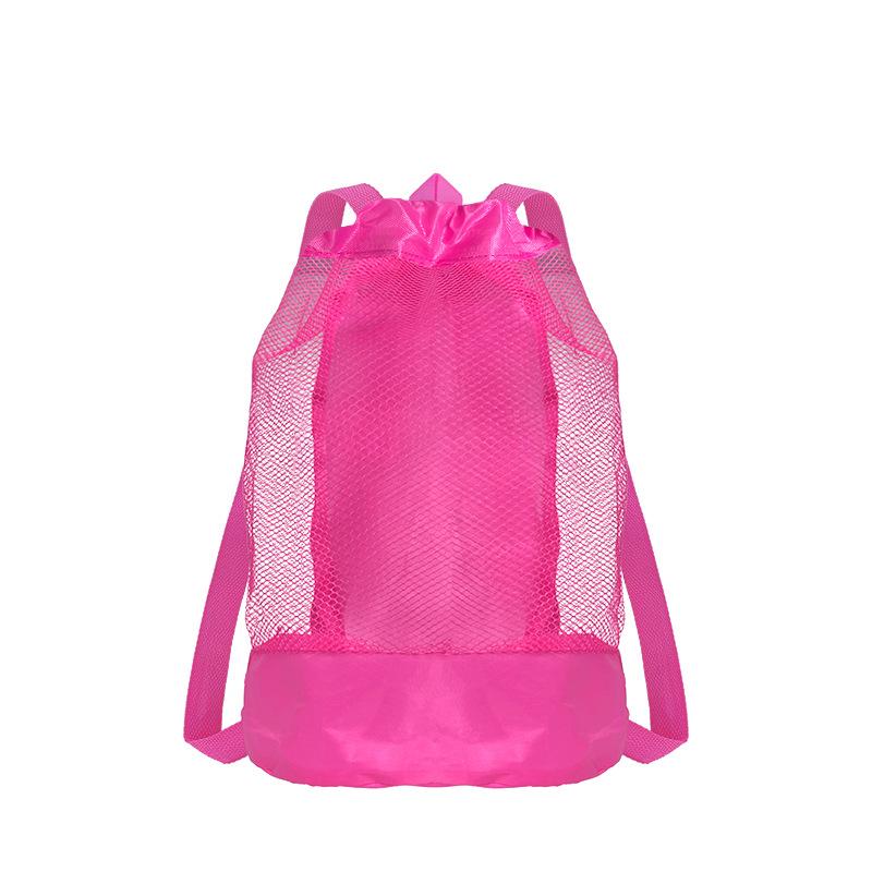 Extra-Large Sand-Resistant Drawstring Beach Backpack Kids Pool Toys Storage Bag For Shell Collecting