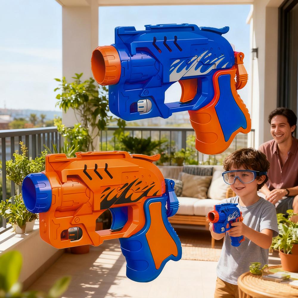 Children's Manual Soft Bullet Gun Toy Outdoor Game Parent-child Interactive Foam Dart Launcher for Boys Girls Christmas Gifts