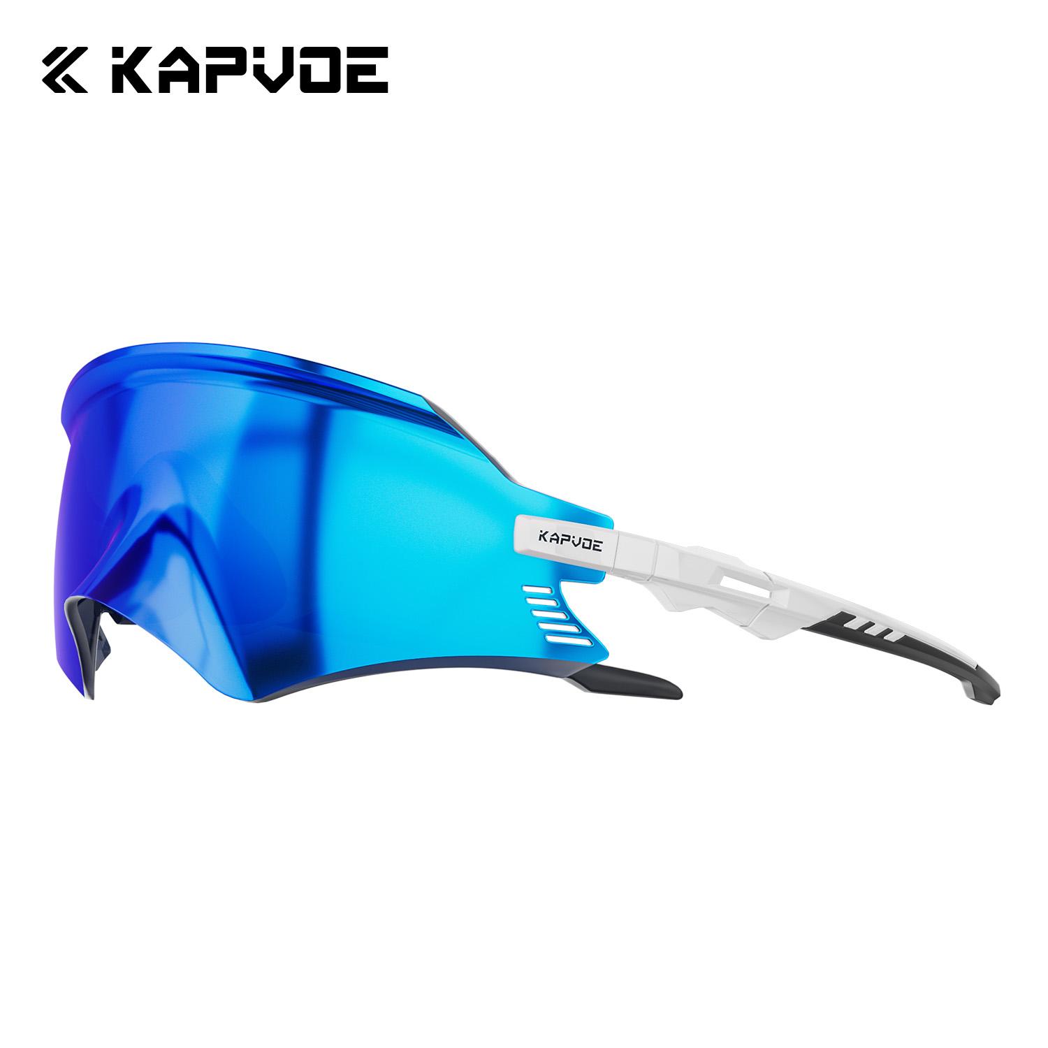 

Kapvoe Hiking Eyewear Sports Sunglasses Road Bike Mountain Bicycle Glasses Riding Goggle Sports for Man Women Cycling Glasses