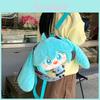 Hatsune Miku Plush Backpack With Zipper Closure For Anime Fans And Giftgiving