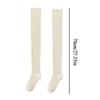 Fashion Women Knee Socks Splicing Soft Stockings Autumn Winter High Tube Thermal Socks Korean Preppy Style Casual Socks