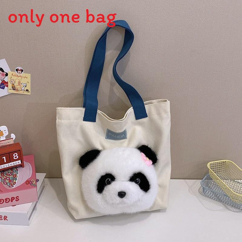 Cute Canvas Shoulder Bag With Zipper Closure For School And Office