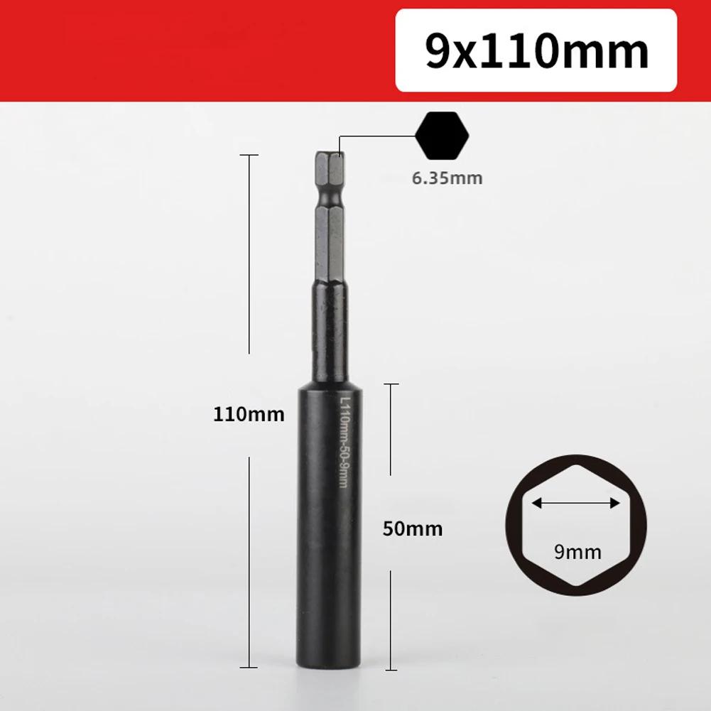110mm Hexagon Socket Nut Driver Set Nut Driver Sleeve Adapter Strong Torque Wrenches Hexagon 110mm Deepen Socket Hex Socket