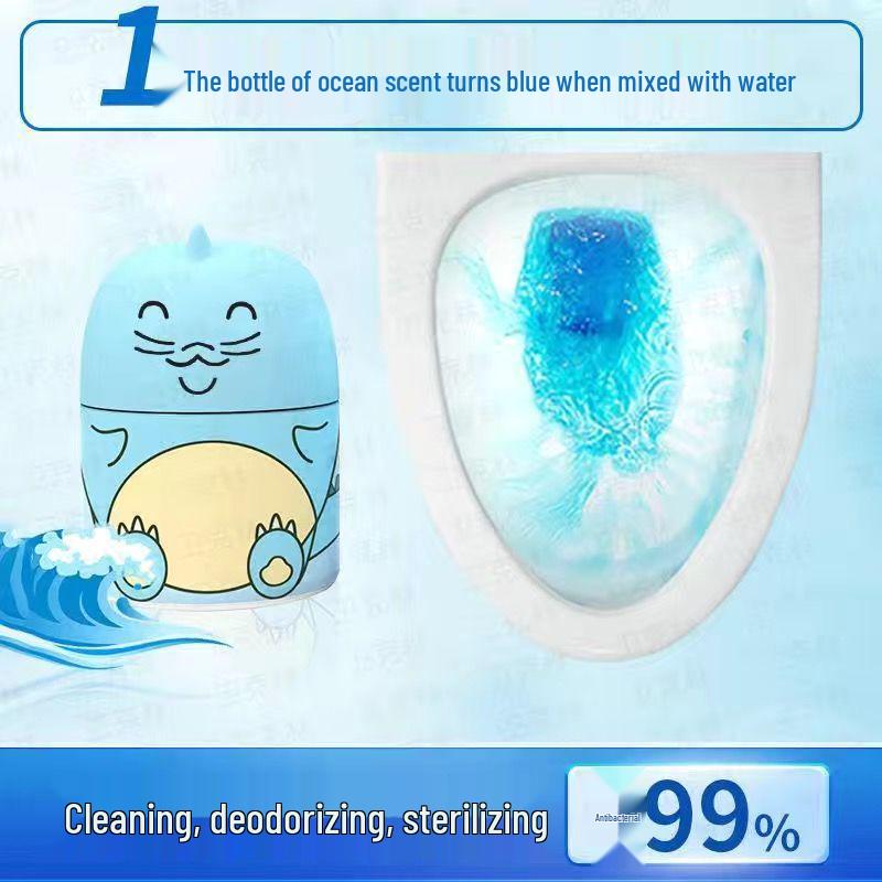 Baby Seal Toilet Cleaner: Powerful Descaler & Deodorizer - Eliminates Odors, Leaves Fresh Fragrance.