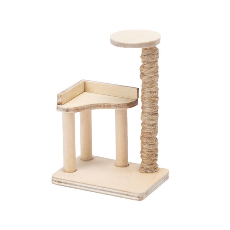 1: 12 Dollhouse Home Furnishings Mini Cat Toy Furnishings Cat Climbing Rack