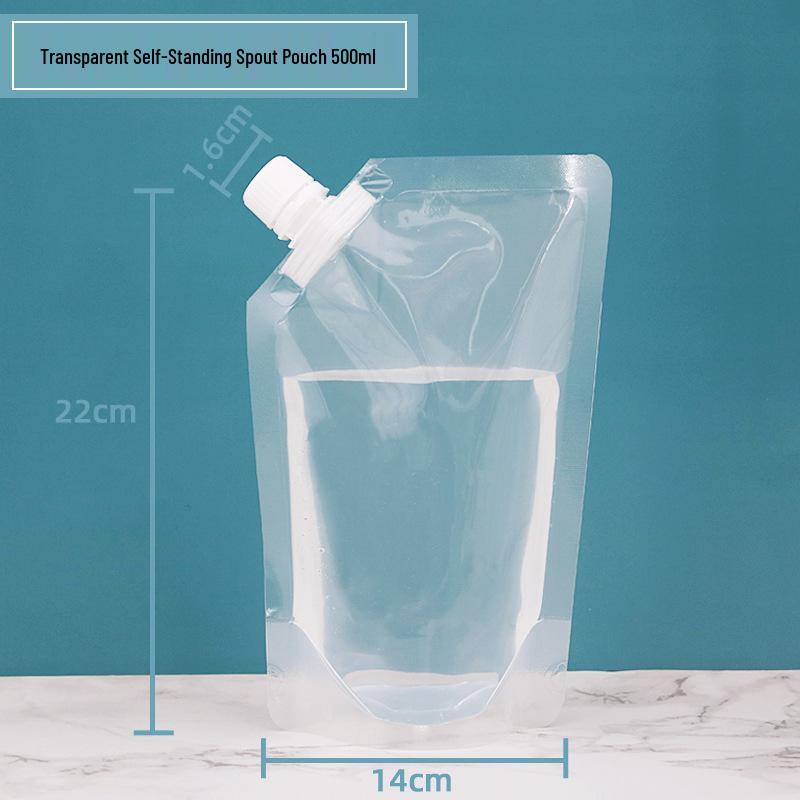 

Прозрачный дой-пак с носиком для сока, соевого молока и жидкой упаковки - Портативный пакет для воды на вынос