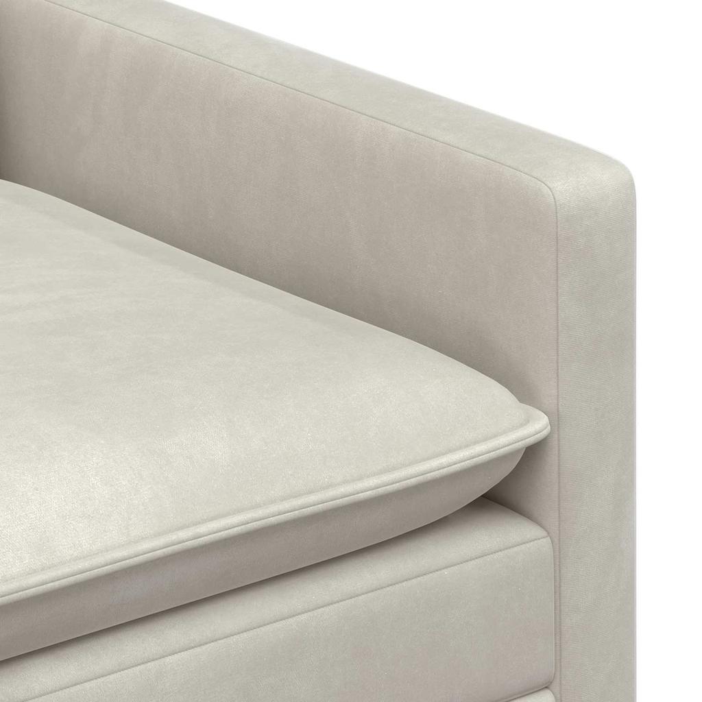Sofa Set 2 Pcs Cream Velvet