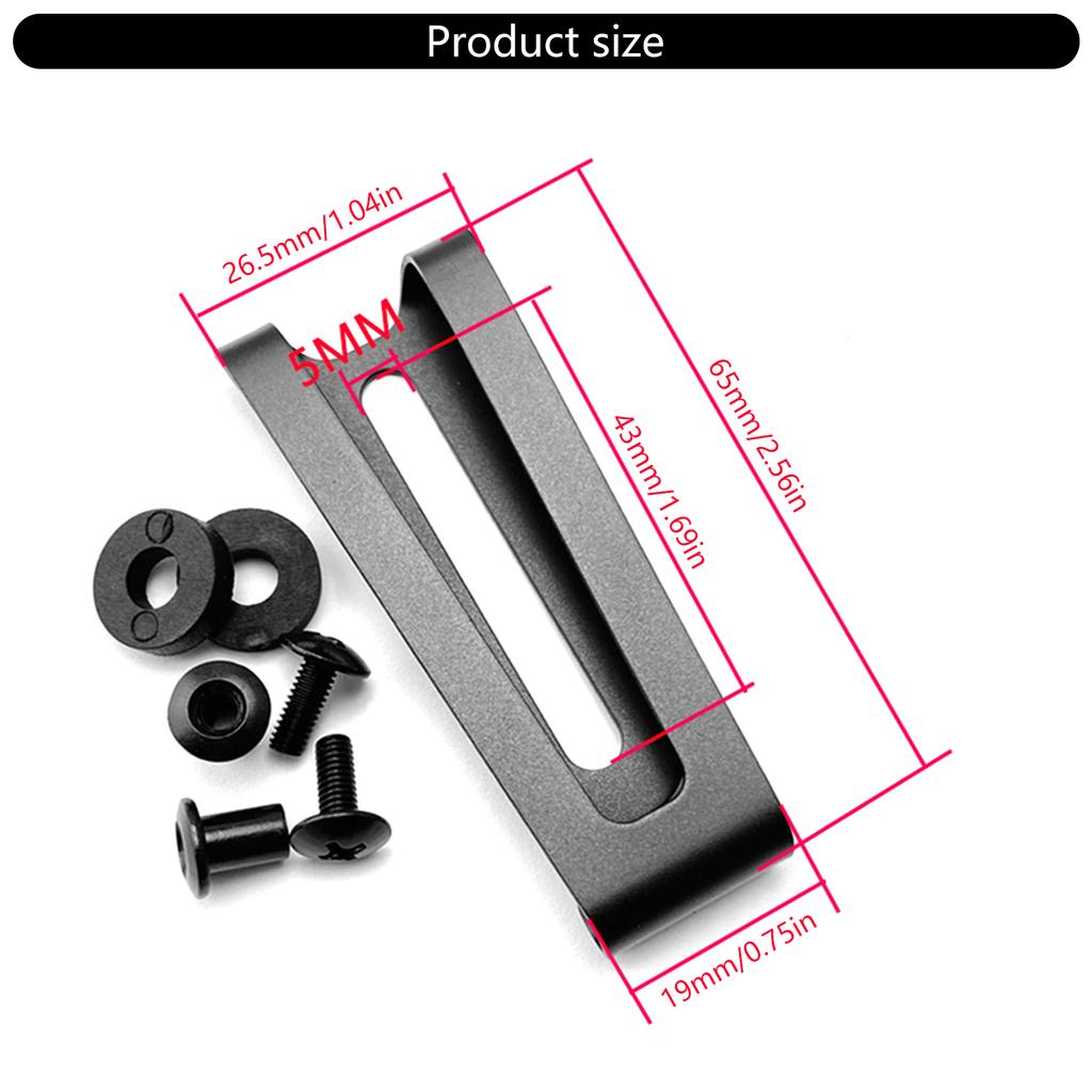K Sheath Waist Clip KYDEX Making Scabbard Clip K Sheath Accessories for KYDEX Sheath Tool Waist Clip with Screws