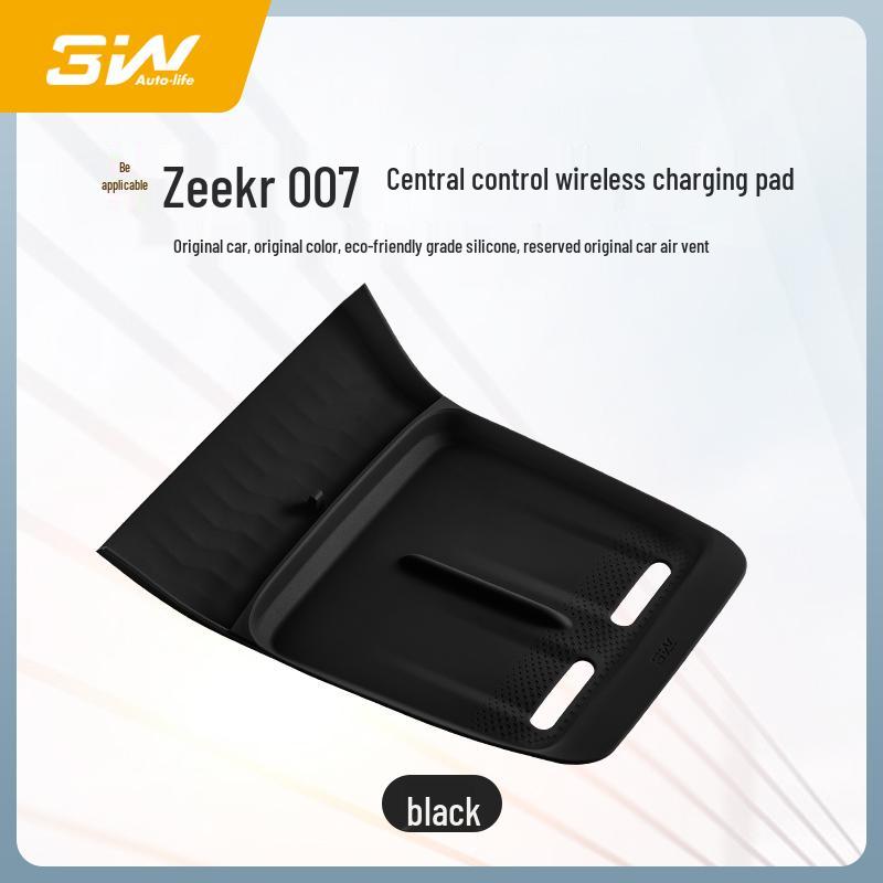 3W Non-slip Wireless Charging Silicone Pad for Zeekr 001/007/7X Center Console.