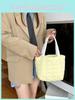 Cute Heart-shaped Quilted Cotton Tote Bag For Daily Use And Shopping