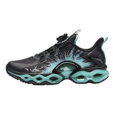 Kids Energy Ring 10.0 Trendy Cool Non-Slip Durable Low-Top Running Shoes Men Running Shoes Black Fluorescent-Water-Green 312445588-5