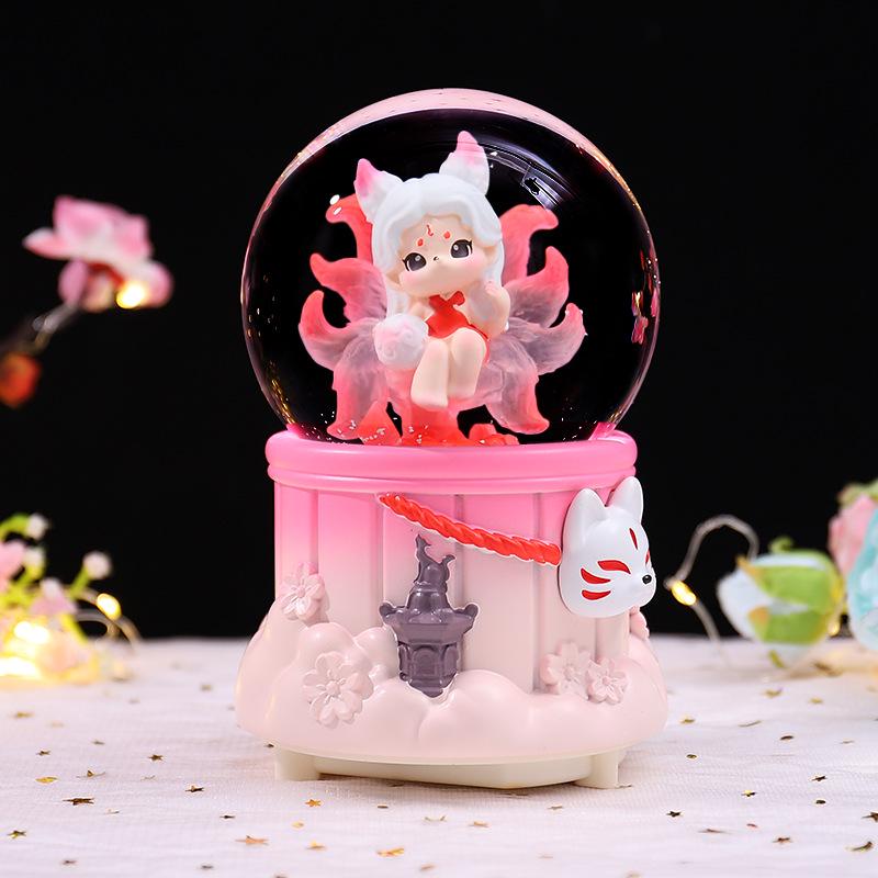 Astronaut Crystal Ball Music Box Ornament - Student Snow Globe Birthday Gift